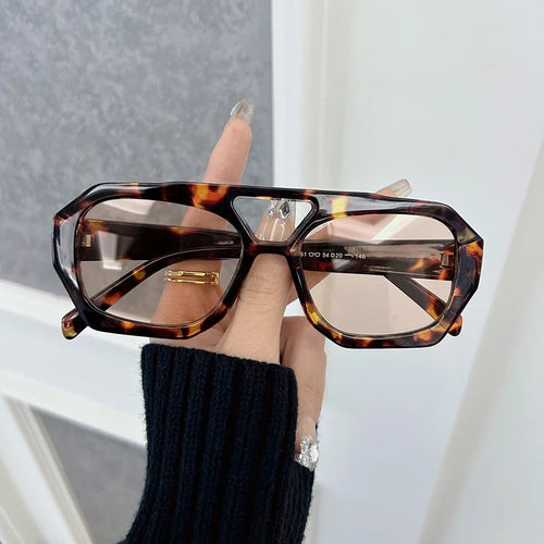 Luxury Square Sunglasses Women Brand Designer Vintage Fashion Sun