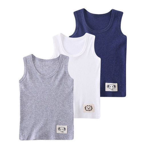 Summer Children Boys Cotton Vests 2 3 4 5 6 7 Years Kids Boys Girls