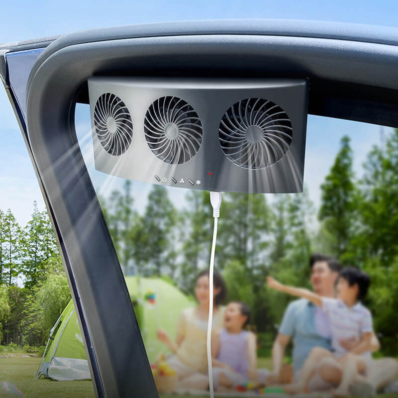 Car Fan Solar Window Sun Powered Car Auto Air Vent Cool Cooling System