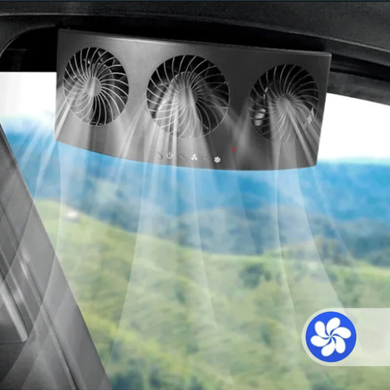 Car Fan Solar Window Sun Powered Car Auto Air Vent Cool Cooling System