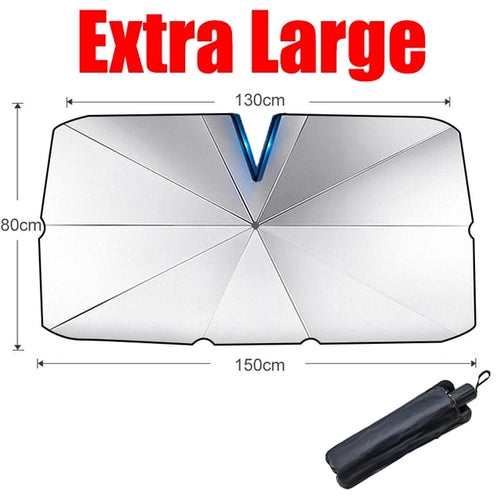 New Style Car Sunshade Front Windshield Parasol V-shaped For Ev