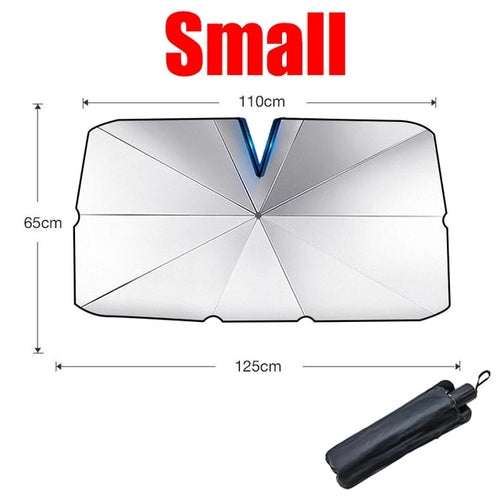 New Style Car Sunshade Front Windshield Parasol V-shaped For Ev