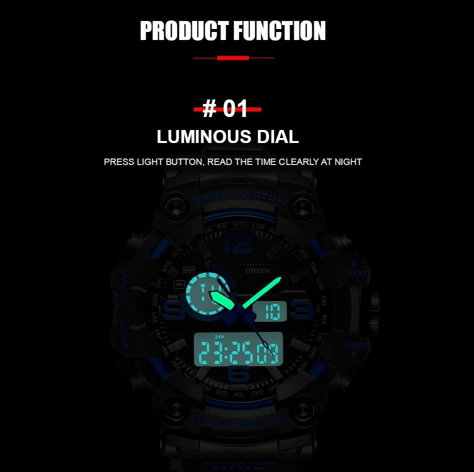 Waterproof Men's Sports Watch | Digital Men's Watch | Army Sports