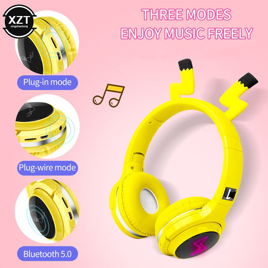 Cute Led Cat Ear Bluetooth Wireless Headphones | Headphone Bluetooth