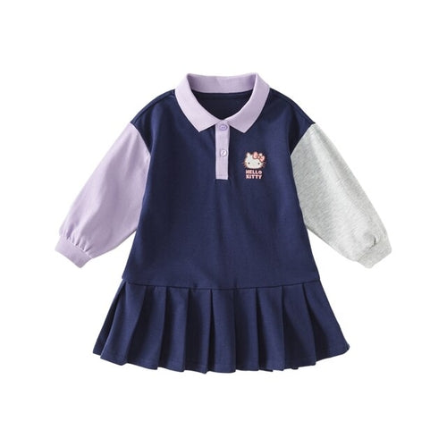 Hello Kitty Co Branded Dave Bella Girl's Dress Children's 2023 Autumn