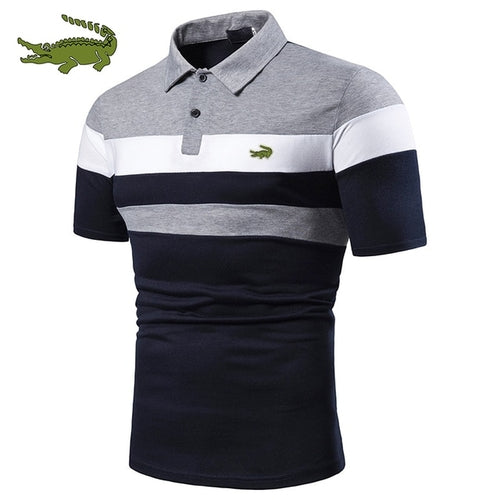 Men's High-quality Cotton Embroidered Polo Shirt 2023 Summer Short