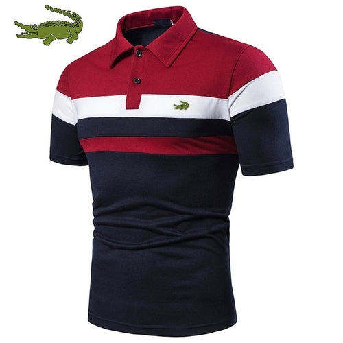 Men's High-quality Cotton Embroidered Polo Shirt 2023 Summer Short