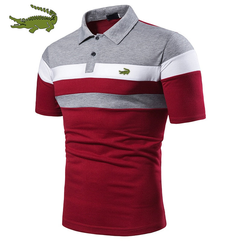 Men's High-quality Cotton Embroidered Polo Shirt 2023 Summer Short