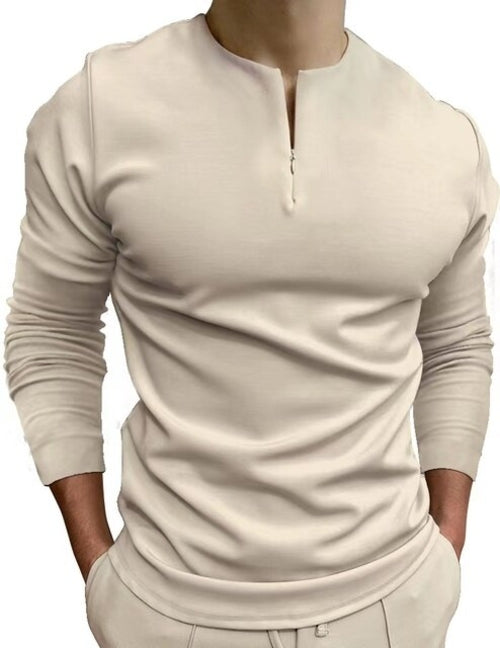 Men's spring and summer long sleeved POLO shirt T shirt gas fashion