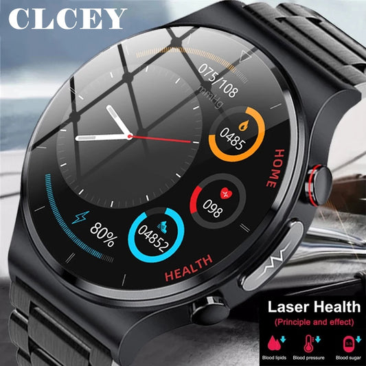 Painless Non invasive Blood Sugar Smart Watch Men Laser Treatment