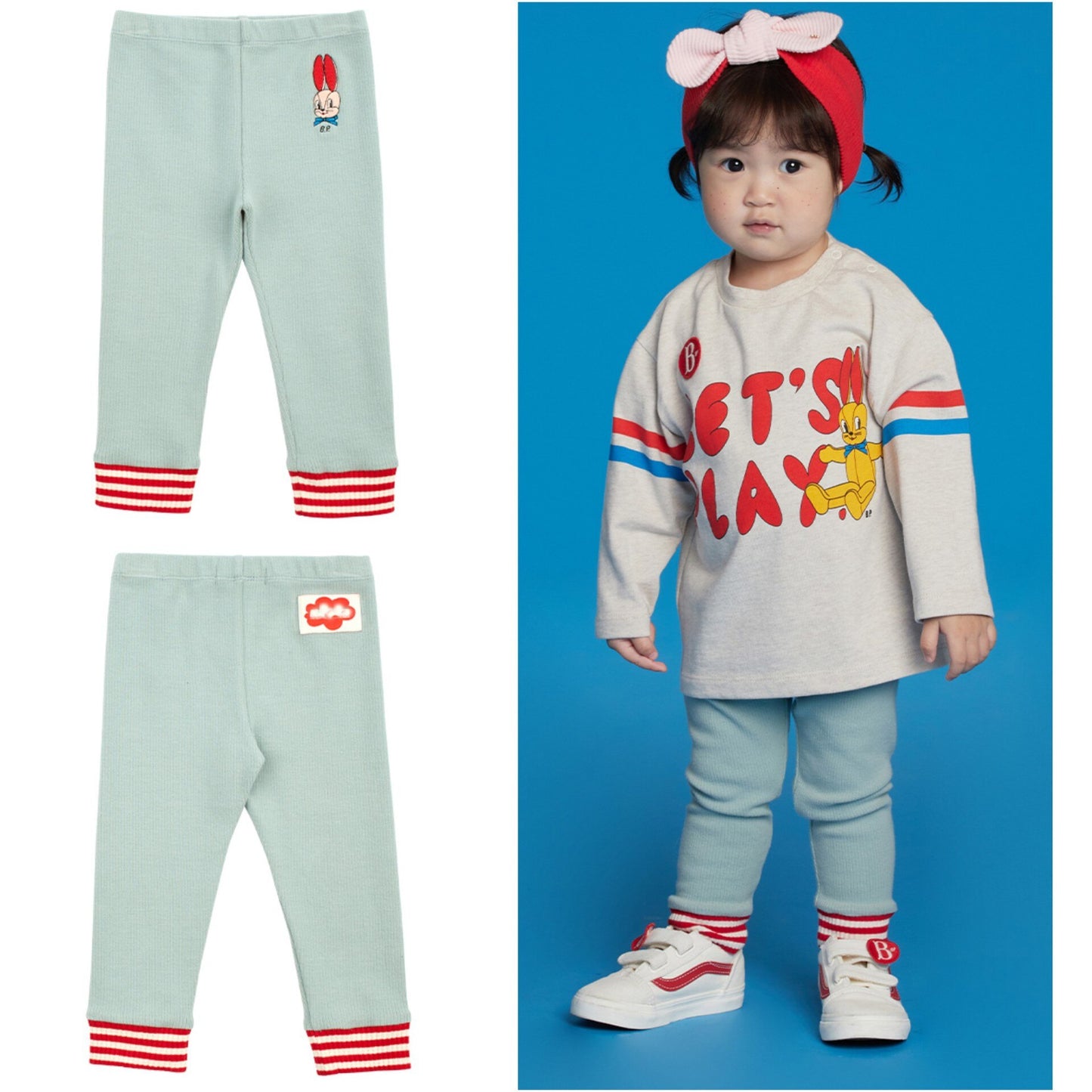 Size 90 Cartoon Boys Girls Leggings 2022 Autumn Winter Brand Designer