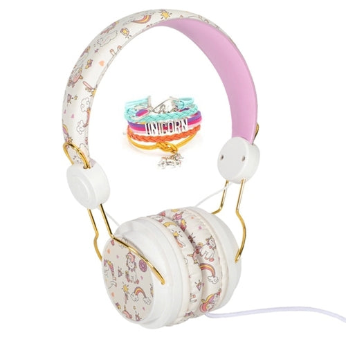 - Unicorn Wired Headphone with Mic Earphones & Headphones kids boy